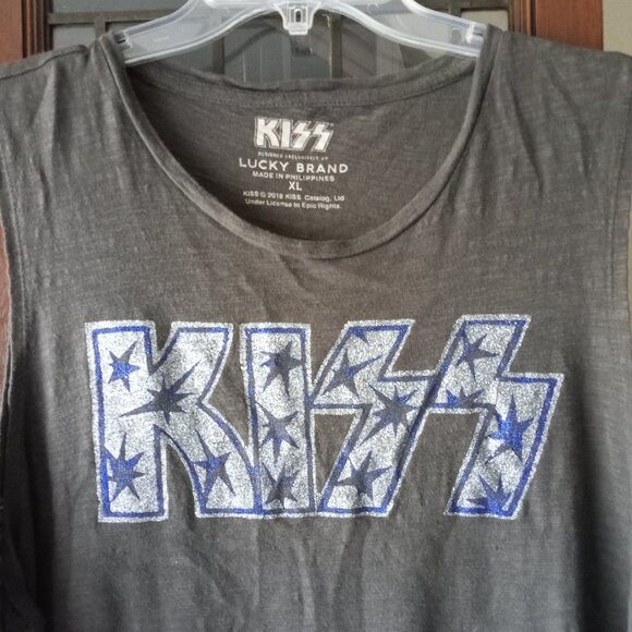 Lucky Brand KISS BAND Tee Tank Shirt sz XL,  /B15 - Picture 2 of 5